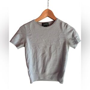 Ralph Lauren 100% Cashmere Light Blue Knit Top